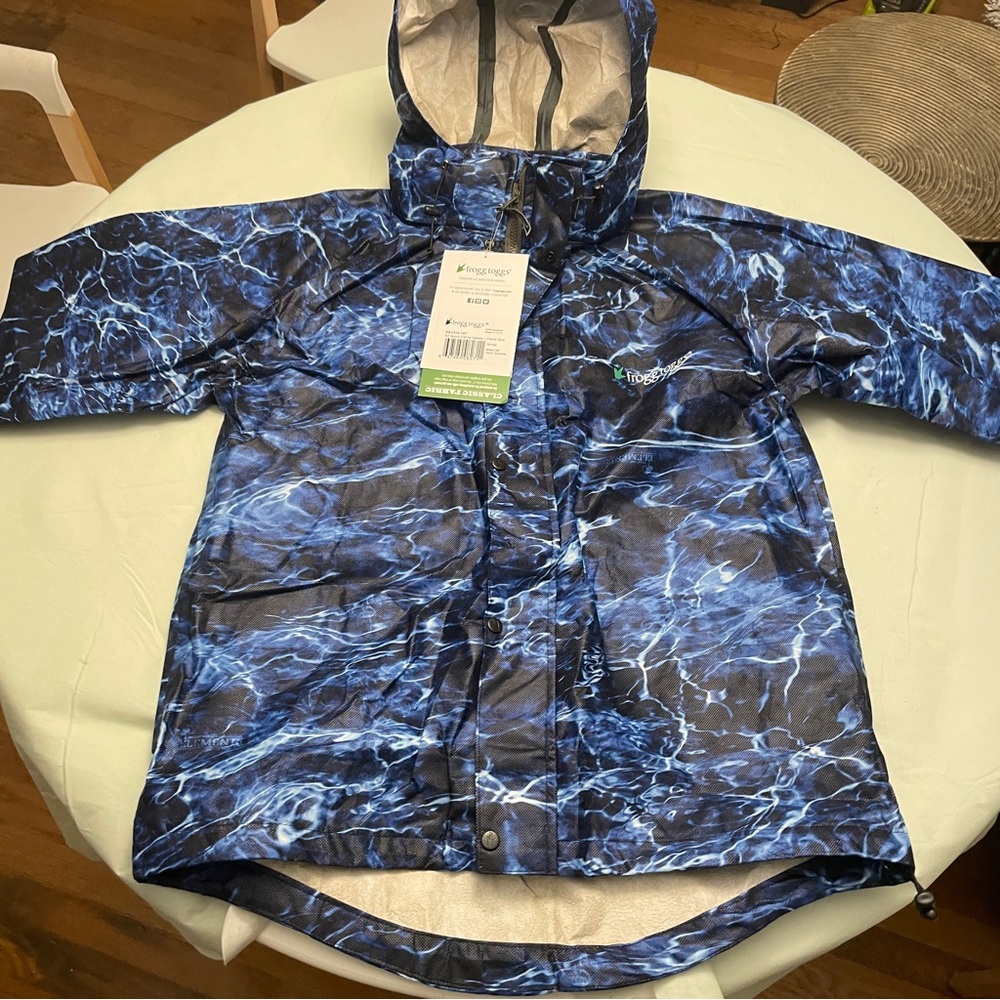 NWT FROGG TOGGS Men's Classic All-Sport Waterproof Breathable Rain Jacket Small